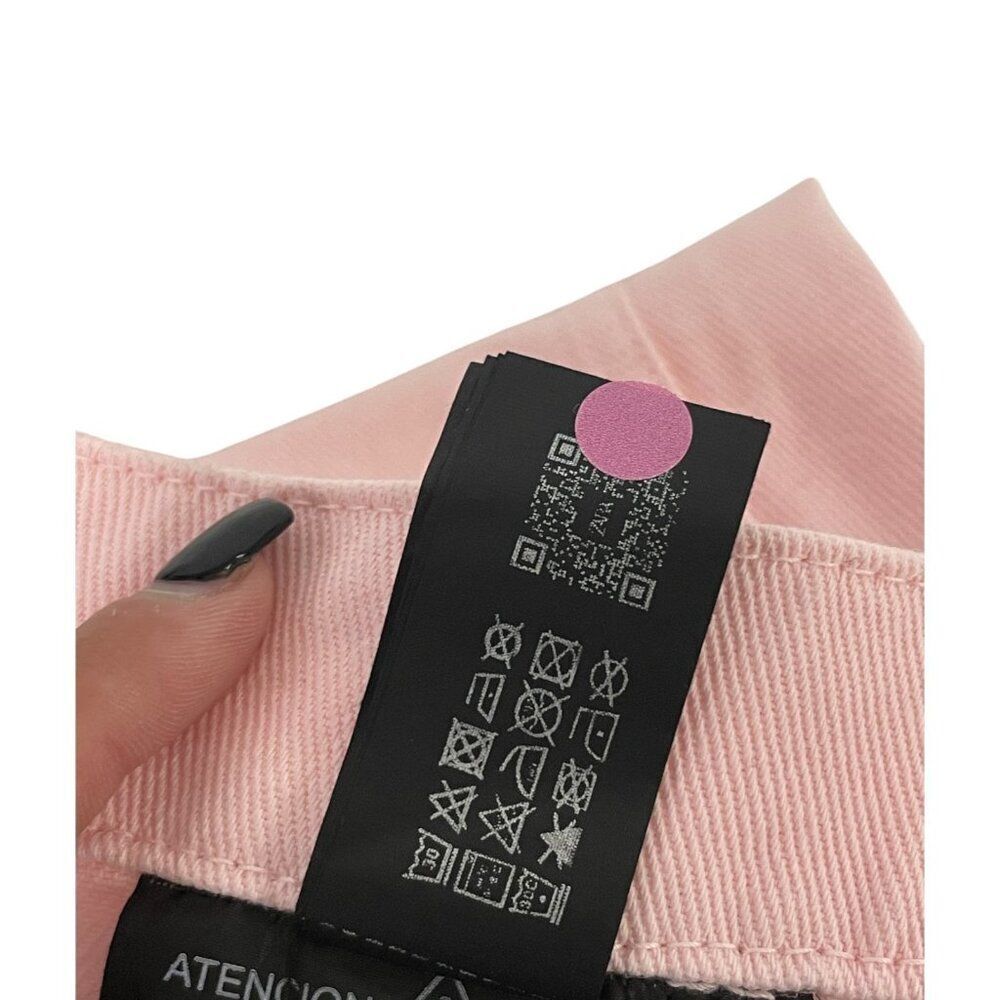 Zara Womens Jeans EU 38 US 6 Wide Leg Pink High Waist Regular Fit 3078/630 NWT - Picture 9 of 16